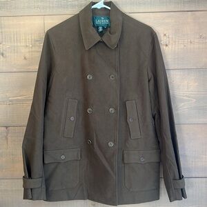 Ralph Lauren car barn utility pea coat style jacket coat in size Medium